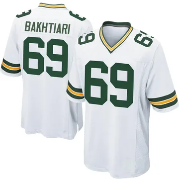 Youth Nike Green Bay Packers David Bakhtiari White Jersey - Game