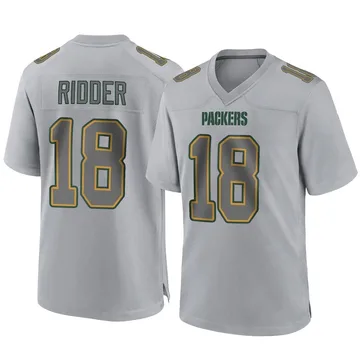 Youth Nike Green Bay Packers Desmond Ridder Gray Atmosphere Fashion Jersey - Game