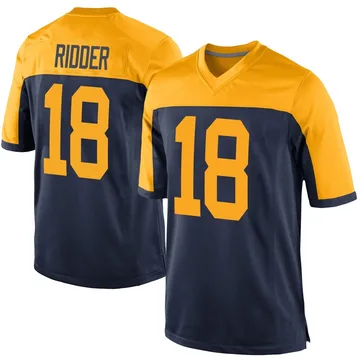 Youth Nike Green Bay Packers Desmond Ridder Navy Alternate Jersey - Game