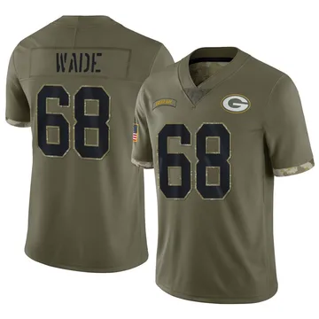 Youth Nike Green Bay Packers Dillon Wade Olive 2022 Salute To Service Jersey - Limited
