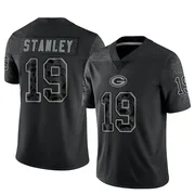 Youth Nike Green Bay Packers Dimitri Stanley Black Reflective Jersey - Limited