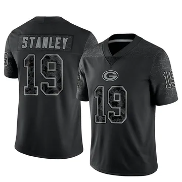 Youth Nike Green Bay Packers Dimitri Stanley Black Reflective Jersey - Limited