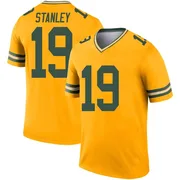 Youth Nike Green Bay Packers Dimitri Stanley Gold Inverted Jersey - Legend
