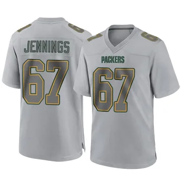Youth Nike Green Bay Packers Donovan Jennings Gray Atmosphere Fashion Jersey - Game