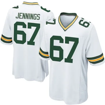 Youth Nike Green Bay Packers Donovan Jennings White Jersey - Game