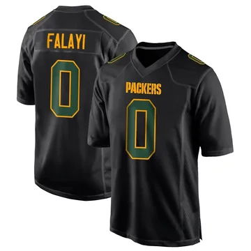 Youth Nike Green Bay Packers Eni Falayi Black Fashion Jersey - Game