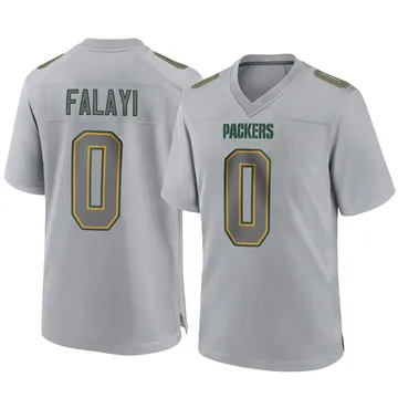 Youth Nike Green Bay Packers Eni Falayi Gray Atmosphere Fashion Jersey - Game