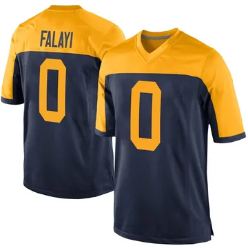 Youth Nike Green Bay Packers Eni Falayi Navy Alternate Jersey - Game