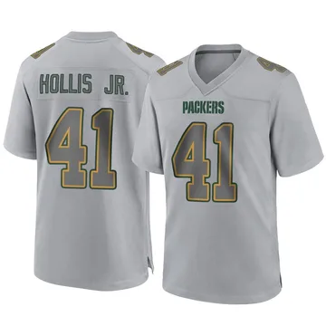 Youth Nike Green Bay Packers Garnett Hollis Jr. Gray Atmosphere Fashion Jersey - Game