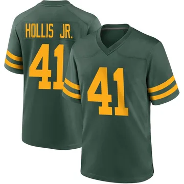Youth Nike Green Bay Packers Garnett Hollis Jr. Green Alternate Jersey - Game