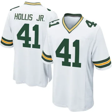 Youth Nike Green Bay Packers Garnett Hollis Jr. White Jersey - Game