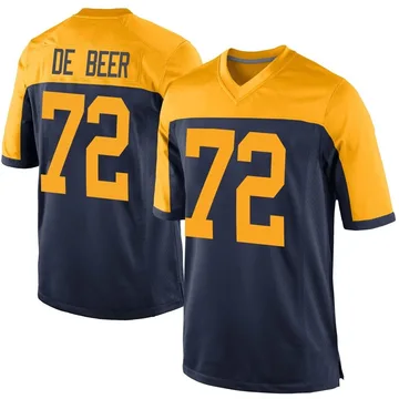 Youth Nike Green Bay Packers Gerhard de Beer Navy Alternate Jersey - Game