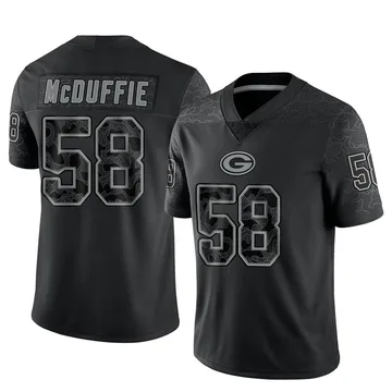 Youth Nike Green Bay Packers Isaiah McDuffie Black Reflective Jersey - Limited