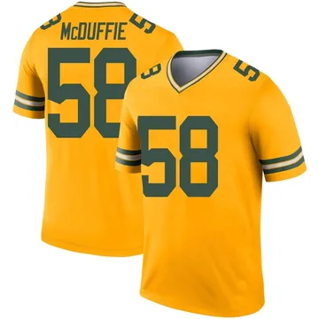 Youth Nike Green Bay Packers Isaiah McDuffie Gold Inverted Jersey - Legend