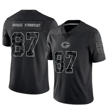 Youth Nike Green Bay Packers J. Michael Sturdivant Black Reflective Jersey - Limited