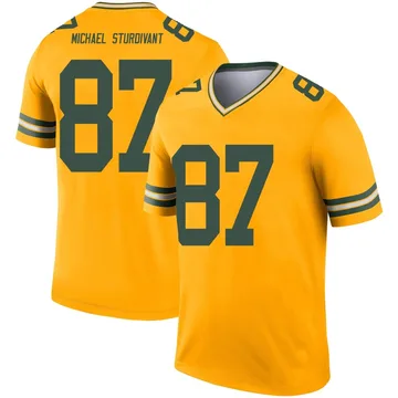 Youth Nike Green Bay Packers J. Michael Sturdivant Gold Inverted Jersey - Legend