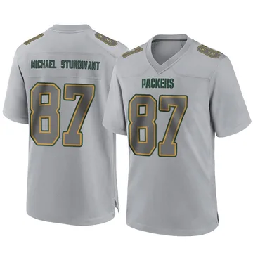 Youth Nike Green Bay Packers J. Michael Sturdivant Gray Atmosphere Fashion Jersey - Game