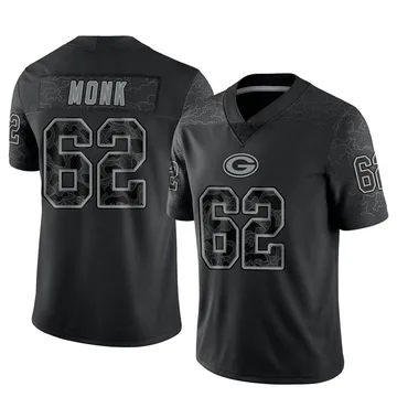 Youth Nike Green Bay Packers Jacob Monk Black Reflective Jersey - Limited