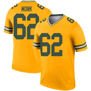 Youth Nike Green Bay Packers Jacob Monk Gold Inverted Jersey - Legend