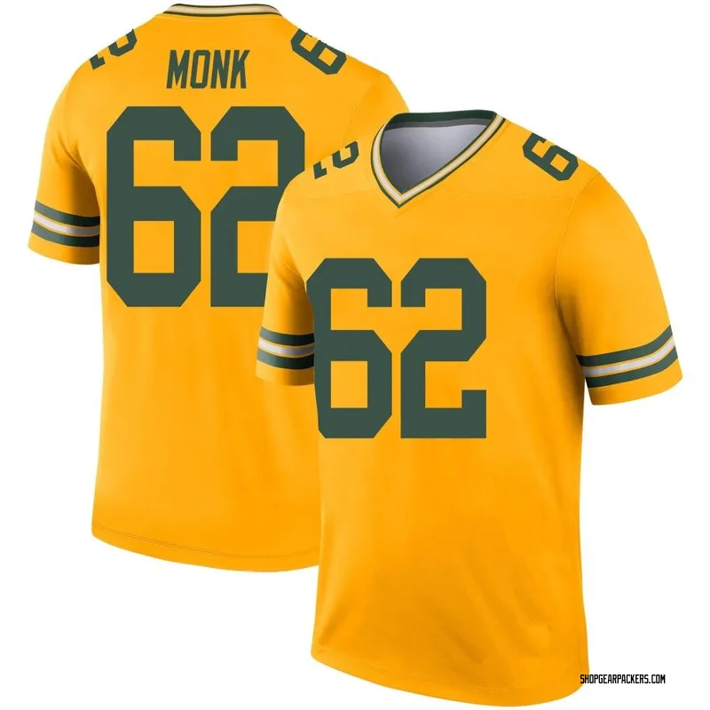Youth Nike Green Bay Packers Jacob Monk Gold Inverted Jersey - Legend