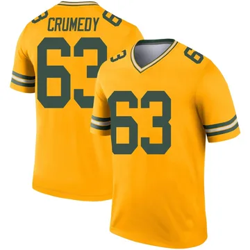 Youth Nike Green Bay Packers Jaden Crumedy Gold Inverted Jersey - Legend