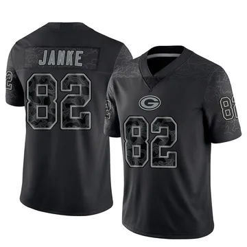 Youth Nike Green Bay Packers Jadon Janke Black Reflective Jersey - Limited