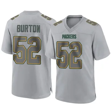 Youth Nike Green Bay Packers Jager Burton Gray Atmosphere Fashion Jersey - Game