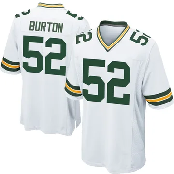 Youth Nike Green Bay Packers Jager Burton White Jersey - Game