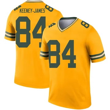 Youth Nike Green Bay Packers Jakobie Keeney-James Gold Inverted Jersey - Legend