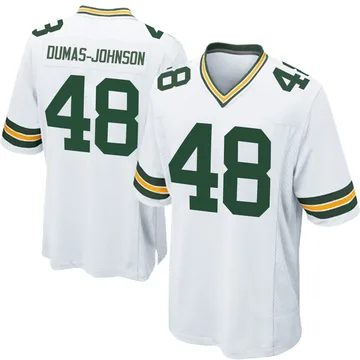 Youth Nike Green Bay Packers Jamon Dumas-Johnson White Jersey - Game