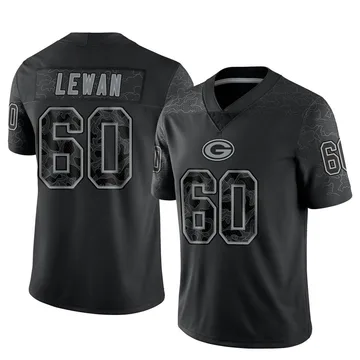 Youth Nike Green Bay Packers Jason Lewan Black Reflective Jersey - Limited