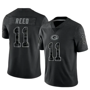 Youth Nike Green Bay Packers Jayden Reed Black Reflective Jersey - Limited