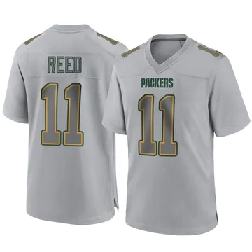 Youth Nike Green Bay Packers Jayden Reed Gray Atmosphere Fashion Jersey - Game