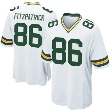 Youth Nike Green Bay Packers John FitzPatrick White Jersey - Game