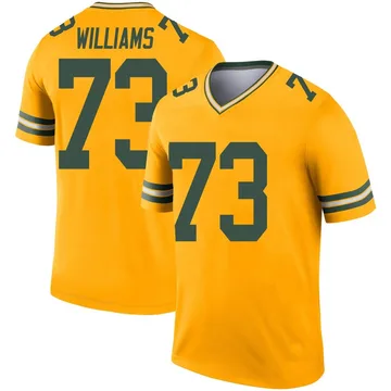 Youth Nike Green Bay Packers John Williams Gold Inverted Jersey - Legend