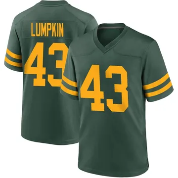 Youth Nike Green Bay Packers Johnny Lumpkin Green Alternate Jersey - Game