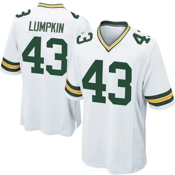 Youth Nike Green Bay Packers Johnny Lumpkin White Jersey - Game