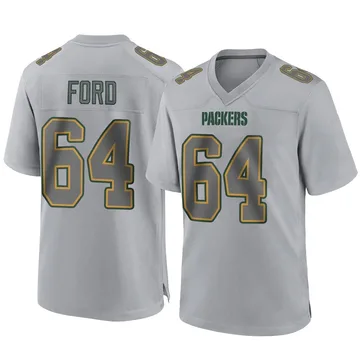 Youth Nike Green Bay Packers Jonathan Ford Gray Atmosphere Fashion Jersey - Game