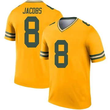 Youth Nike Green Bay Packers Josh Jacobs Gold Inverted Jersey - Legend