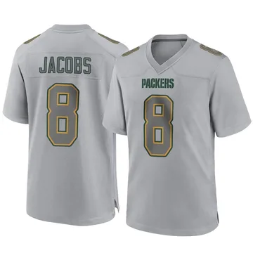 Youth Nike Green Bay Packers Josh Jacobs Gray Atmosphere Fashion Jersey - Game