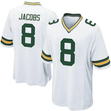 Youth Nike Green Bay Packers Josh Jacobs White Jersey - Game