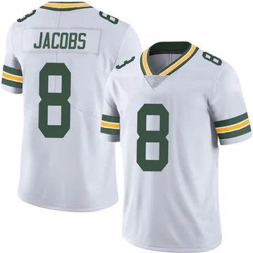 Youth Nike Green Bay Packers Josh Jacobs White Vapor Untouchable Jersey - Limited