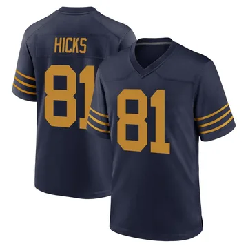 Youth Nike Green Bay Packers Julian Hicks Navy The 1923 Classic Jersey - Game