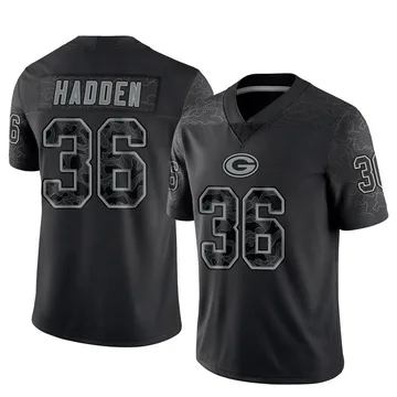 Youth Nike Green Bay Packers Kamal Hadden Black Reflective Jersey - Limited
