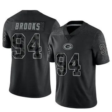 Youth Nike Green Bay Packers Karl Brooks Black Reflective Jersey - Limited