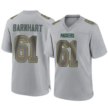 Youth Nike Green Bay Packers Karsen Barnhart Gray Atmosphere Fashion Jersey - Game