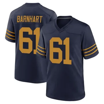 Youth Nike Green Bay Packers Karsen Barnhart Navy The 1923 Classic Jersey - Game