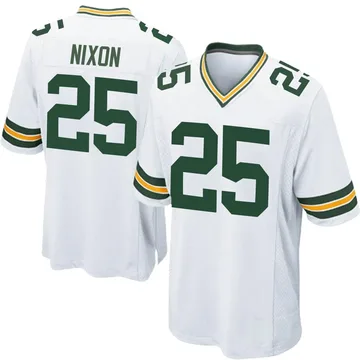 Youth Nike Green Bay Packers Keisean Nixon White Jersey - Game