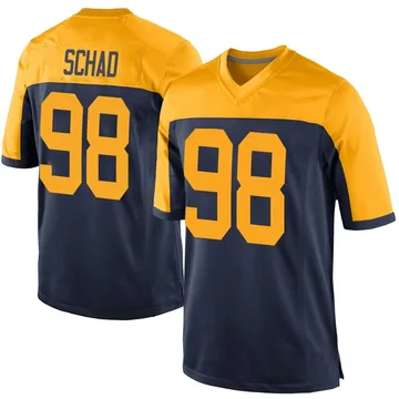 Youth Nike Green Bay Packers Keonte Schad Navy Alternate Jersey - Game