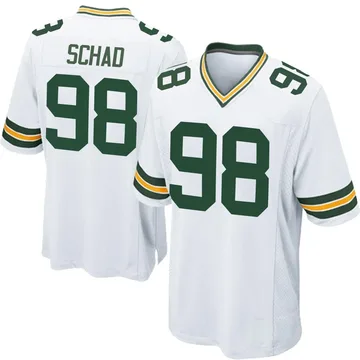 Youth Nike Green Bay Packers Keonte Schad White Jersey - Game